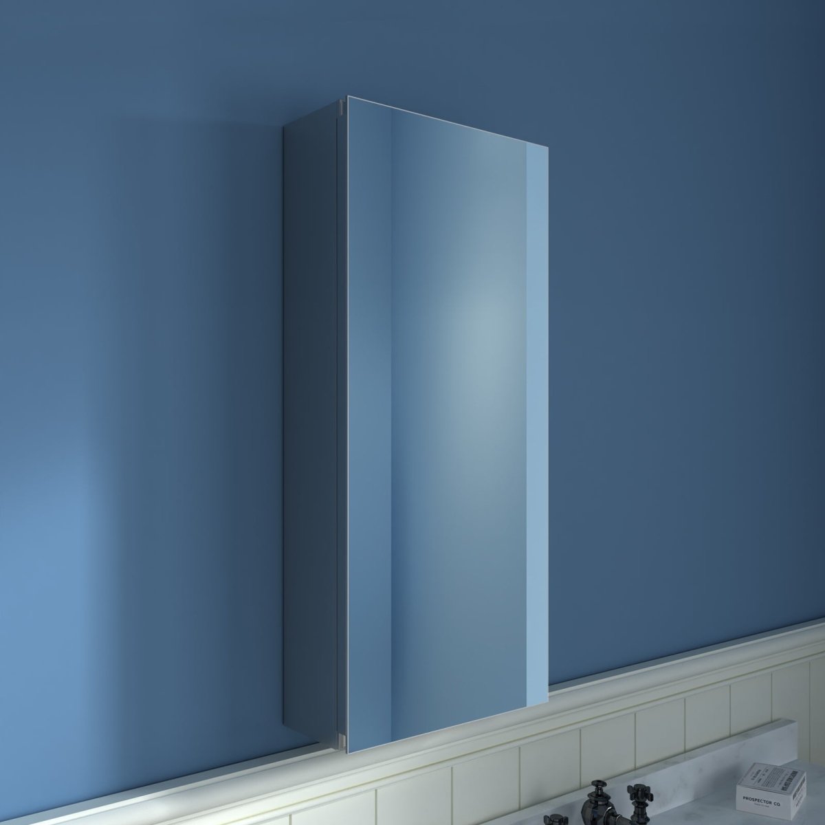 Boost-M1 12 in. W X 26 in. H Single Medicine Cabinet without Light