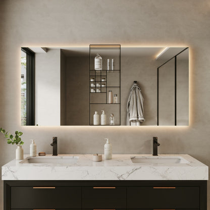 Premium Mirrored Bathroom Organizer Shelf – Elegant Storage for Beauty Essentials