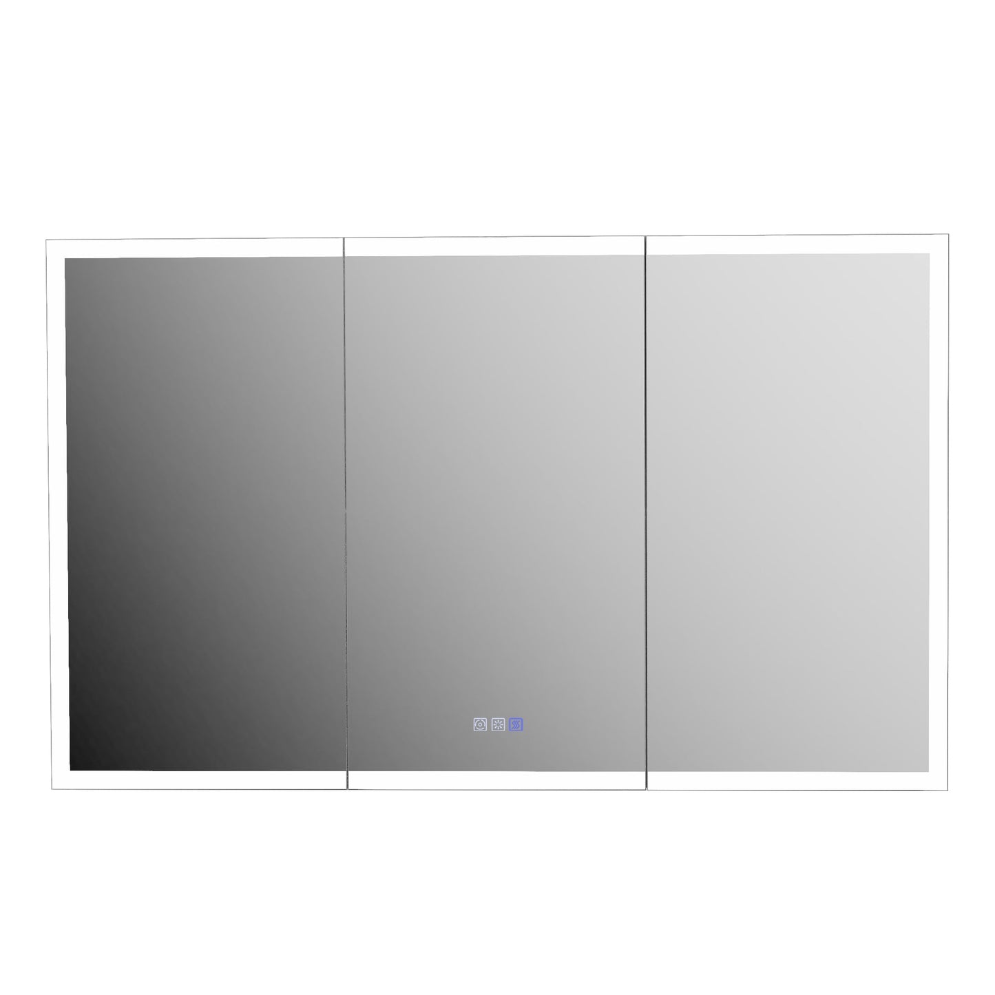 ExBrite 48"W x 30"H LED Medicine Cabinet with Anti-Fog, Stepless Color Temperature and Dimming, Adjustable Shelves, Aluminum Frame, Recessed or Surface Mount - ExBriteUSA