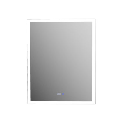 ExBrite 24"W x 30"H LED Medicine Cabinet with Anti-Fog, Stepless Color Temperature and Dimming, Adjustable Shelves, Aluminum Frame, Recessed or Surface Mount, Hinge on Right - ExBriteUSA