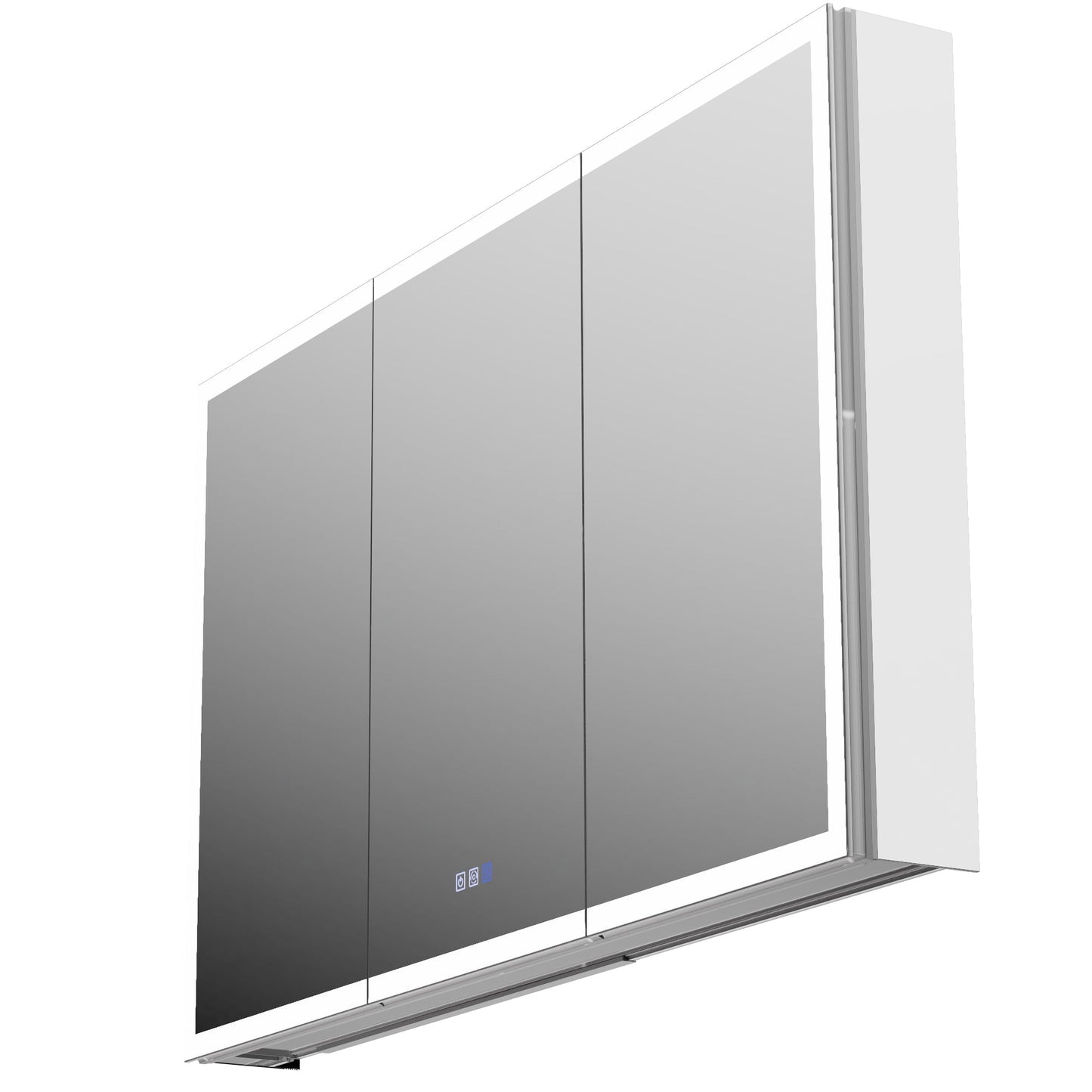 ExBrite 48"W x 30"H LED Medicine Cabinet with Anti-Fog, Stepless Color Temperature and Dimming, Adjustable Shelves, Aluminum Frame, Recessed or Surface Mount - ExBriteUSA