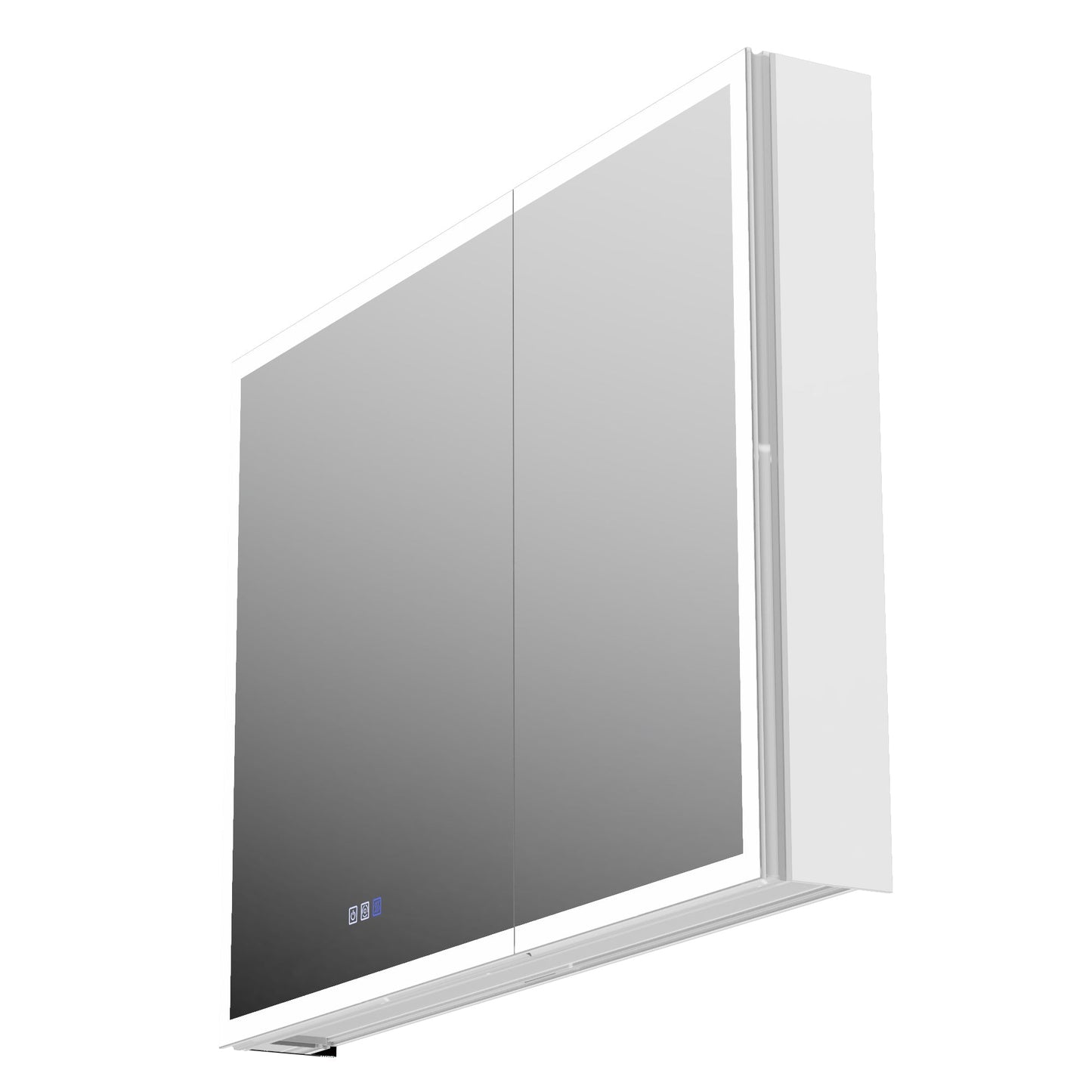 ExBrite 40"W x 30"H LED Medicine Cabinet with Anti-Fog, Stepless Color Temperature and Dimming, Adjustable Shelves, Aluminum Frame, Recessed or Surface Mount - ExBriteUSA