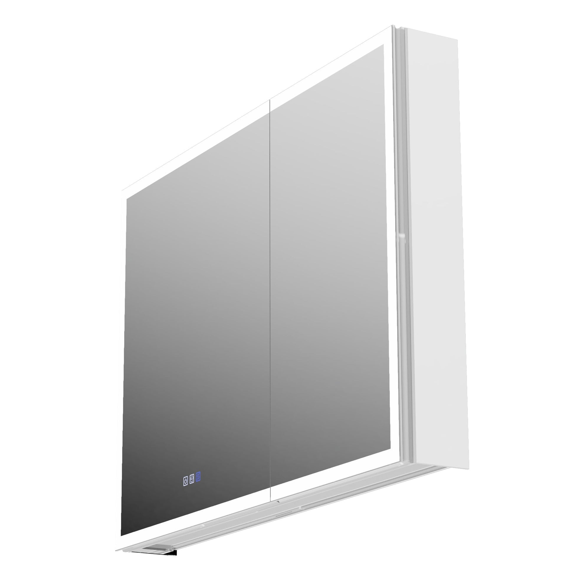 ExBrite 40"W x 30"H LED Medicine Cabinet with Anti-Fog, Stepless Color Temperature and Dimming, Adjustable Shelves, Aluminum Frame, Recessed or Surface Mount - ExBriteUSA