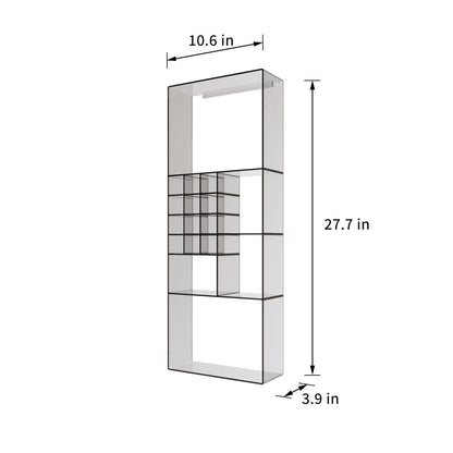 Premium Mirrored Bathroom Organizer Shelf – Elegant Storage for Beauty Essentials