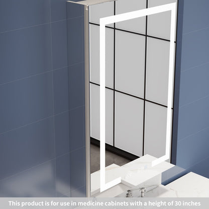 30"H Medicine Cabinet Side Mirror Compatible with Boost/Rim Series