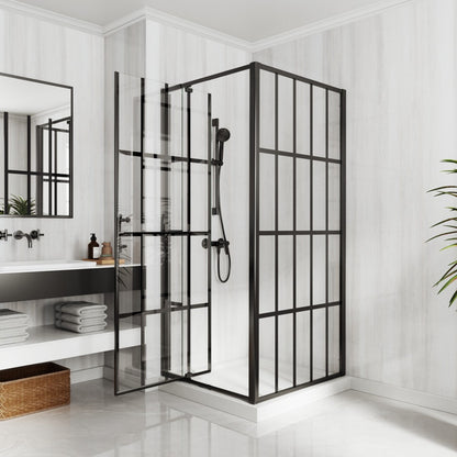 Haven-SP 36 in. W x 72 in. H Corner Shower Enclosure,6mm Clear Glass,Pivot Shower Doors,Brushed Nickel,Not Shower Base