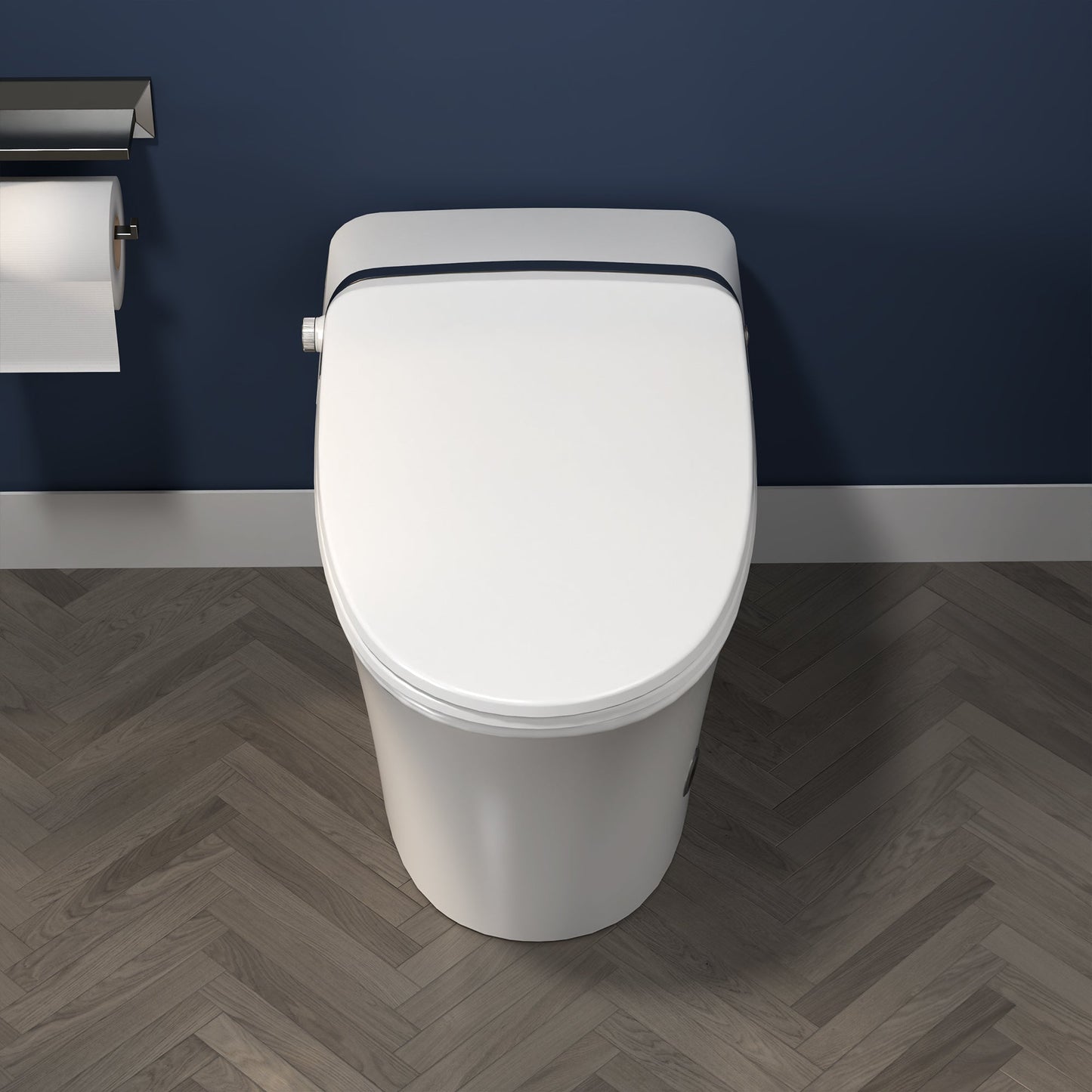 ExBrite Luxury Smart Toilet with Dryer,Warm Water,Elongated Bidet,Heated Seat,Remote Control,Night Light,Power Outage Flushing,Soft Close - ExBriteUSA