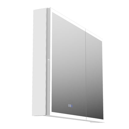 ExBrite 40"W x 30"H LED Medicine Cabinet with Anti-Fog, Stepless Color Temperature and Dimming, Adjustable Shelves, Aluminum Frame, Recessed or Surface Mount - ExBriteUSA