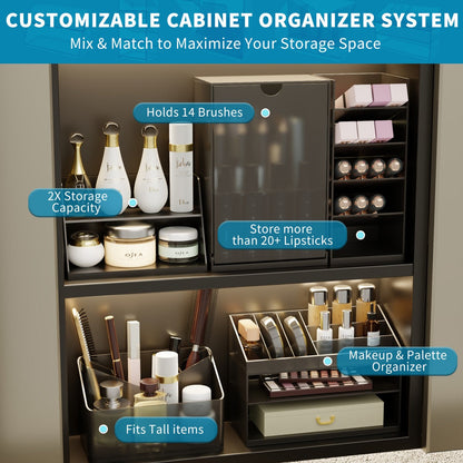 Essential Collection – Acrylic Medicine Cabinet Organizer System (3 Pieces)