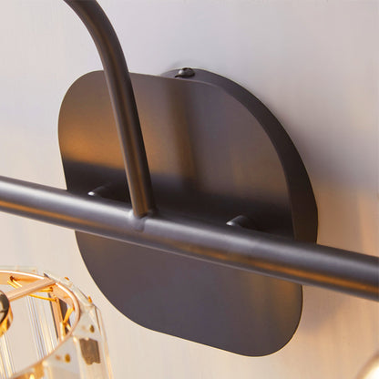 ExBrite 41" W 5 Lights Bathroom Black and Gold Vanity Lights for Bathroom Light - ExBriteUSA