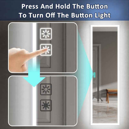 Allsum 20-1/8" x 70-1/8" Lighted Frameless Single Door Medicine Cabinet