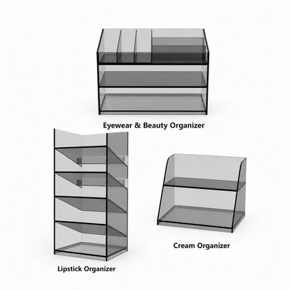 Essential Collection – Acrylic Medicine Cabinet Organizer System (3 Pieces)