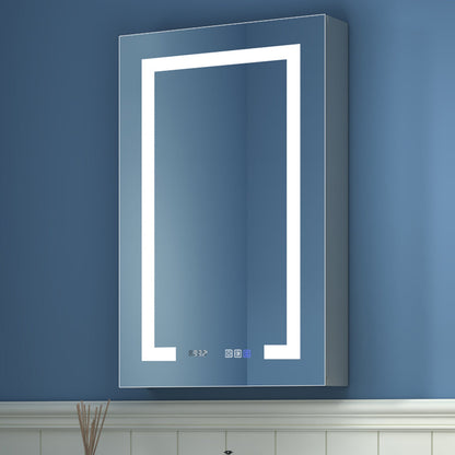 Bathroom Medicine Cabinet with Mirror and Lights 20" W x 32" H LED, Right Hinge - Boost-M2