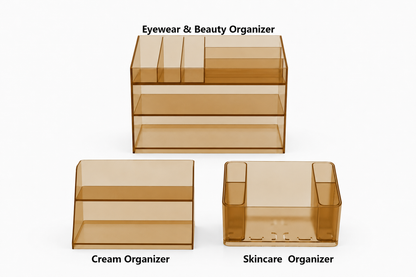 Essential Collection – Acrylic Medicine Cabinet Organizer System (3 Pieces)