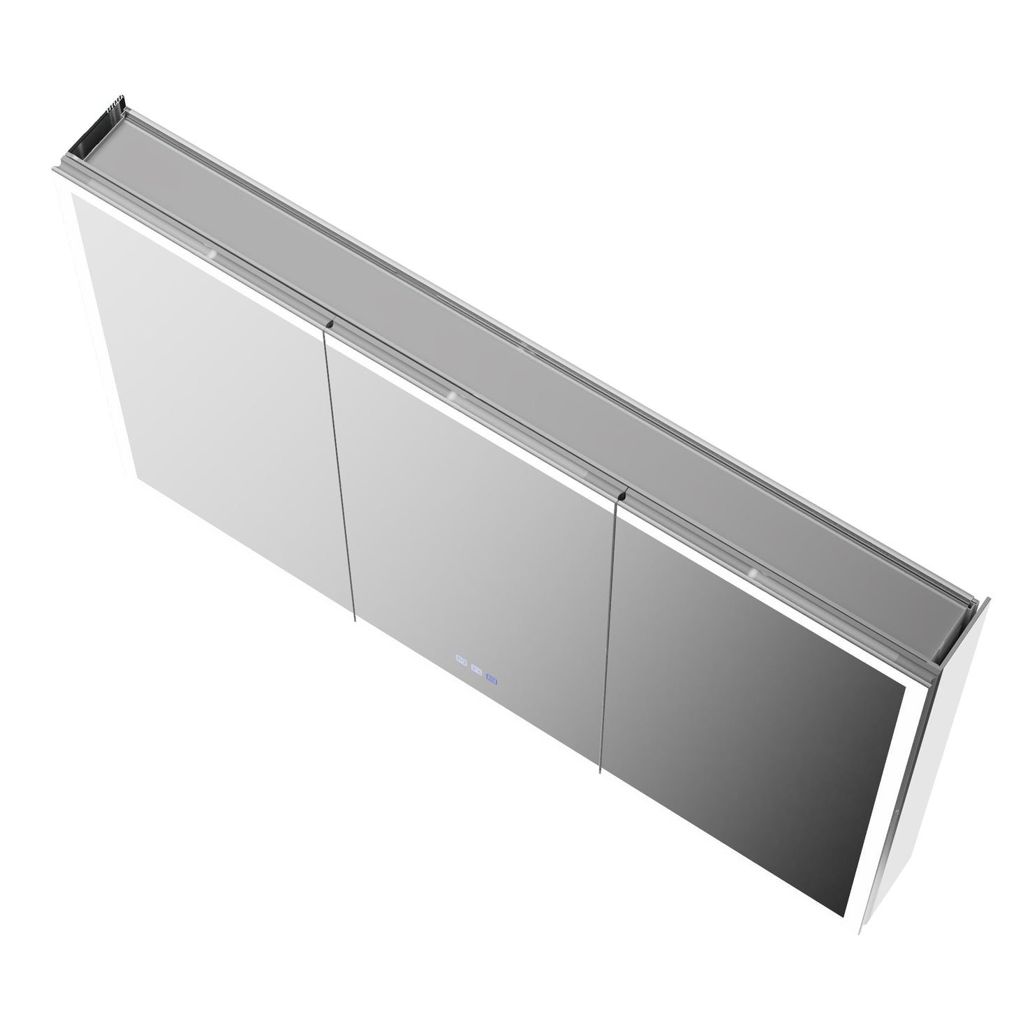 ExBrite 48"W x 30"H LED Medicine Cabinet with Anti-Fog, Stepless Color Temperature and Dimming, Adjustable Shelves, Aluminum Frame, Recessed or Surface Mount - ExBriteUSA