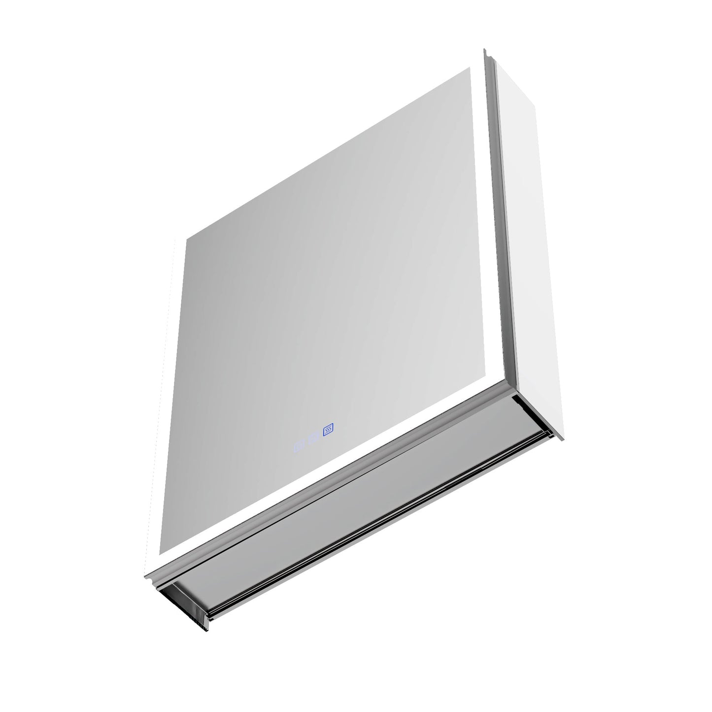 ExBrite 24"W x 30"H LED Medicine Cabinet with Anti-Fog, Stepless Color Temperature and Dimming, Adjustable Shelves, Aluminum Frame, Recessed or Surface Mount, Hinge on Right - ExBriteUSA