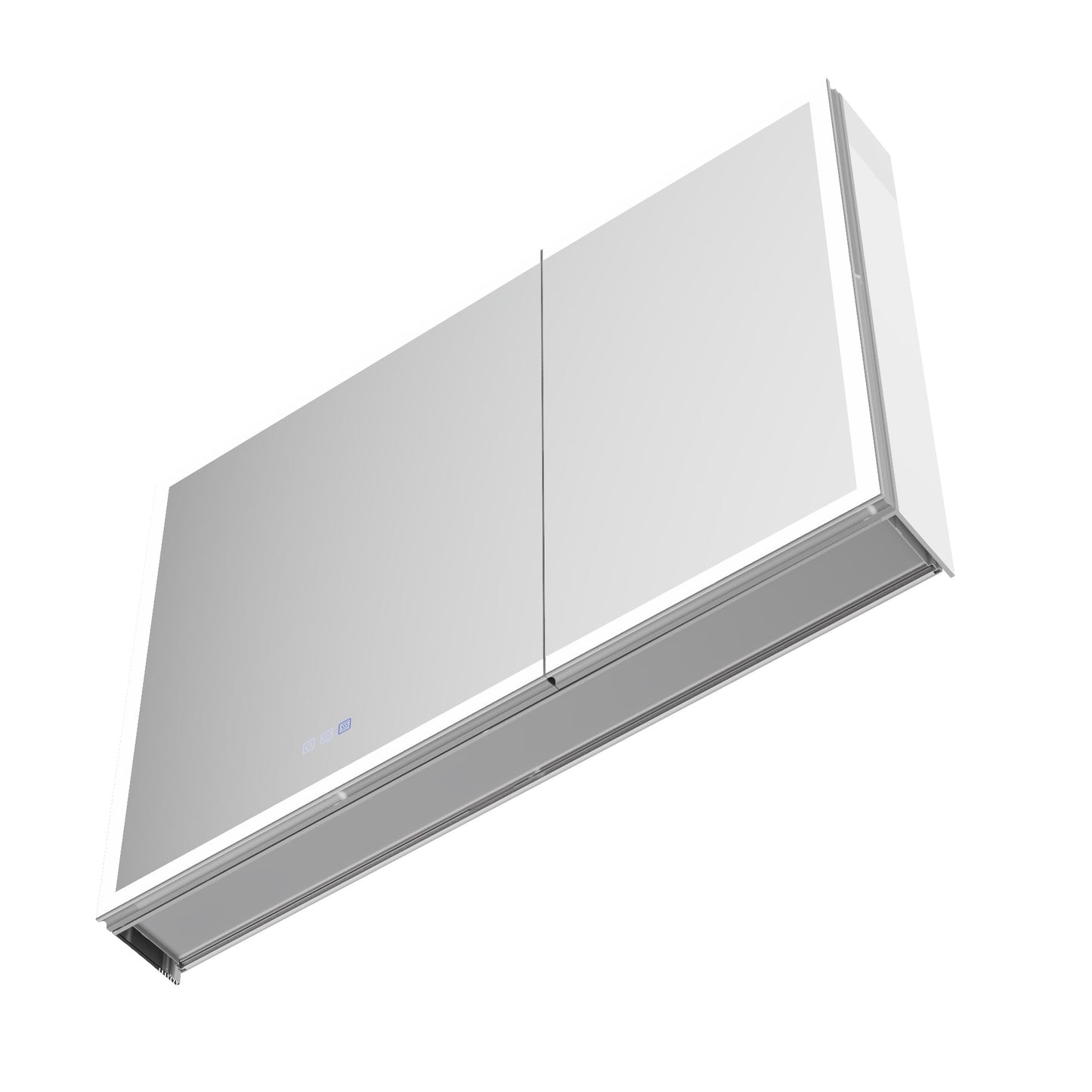 ExBrite 40"W x 30"H LED Medicine Cabinet with Anti-Fog, Stepless Color Temperature and Dimming, Adjustable Shelves, Aluminum Frame, Recessed or Surface Mount - ExBriteUSA