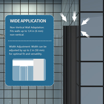 Classy 30-32" W x 72" H Pivot Shower Door Semi-Frameless Matte Black,Glass Shower Door with Handle