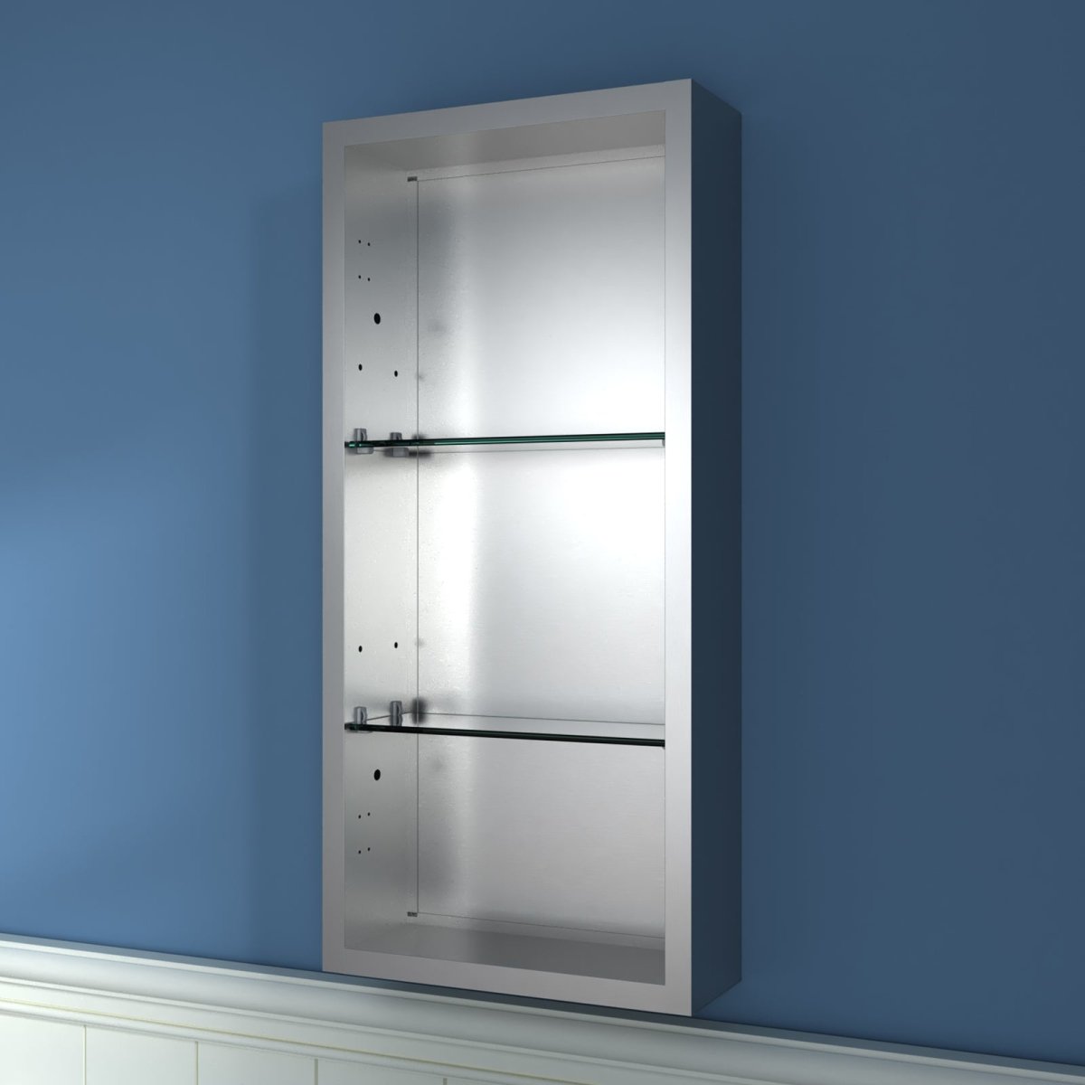 Boost-M1 12 in. W X 26 in. H Single Medicine Cabinet without Light
