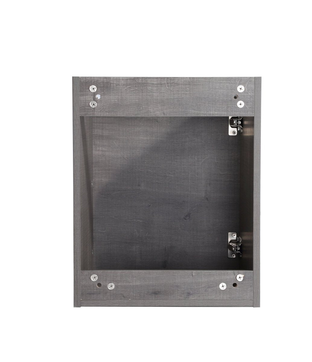 ExBrite 18'' Floating Wall-Mounted Bathroom Vanity with White Resin Sink & Soft-Close Cabinet Door