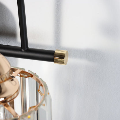 ExBrite 2-light 16" Wide Bathroom Gold Vanity Lights Crystal Vanity Lights Wall Sconces