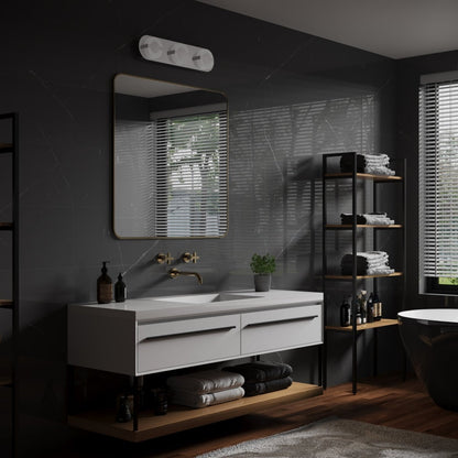 ExBrite 22.8" Chromed 3-Lights LED Vanity Light for Modern Bathrooms