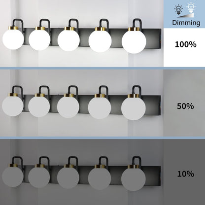 ExBrite 40" 5 - Light LED Vanity Light with Dimmable Switch & Tri - Color Temperature