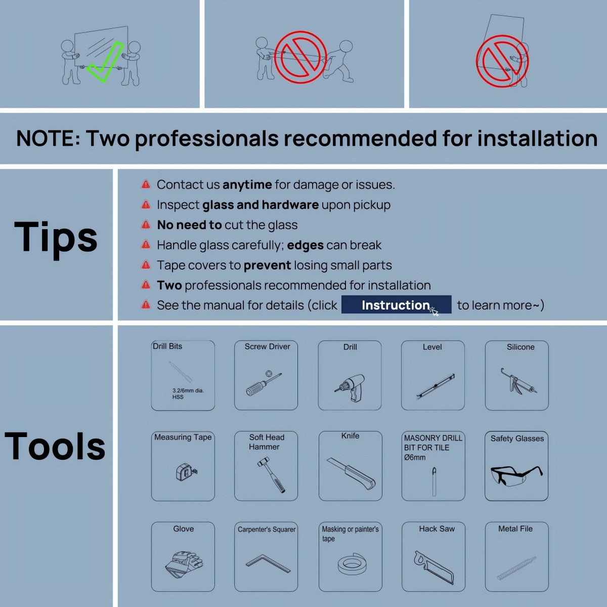 Exbrite Adapt Bifold Shower Door 36-38 in.W x 72 in.H Pivot Swing Shower Doors,Matte Black,Clear Tempered Glass