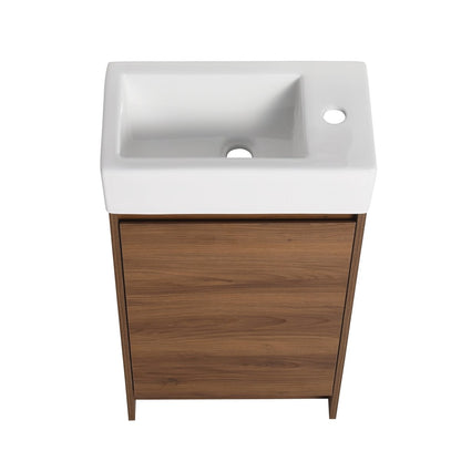 ExBrite Bathroom Vanity 18" With Single Sink For Small Bathroom