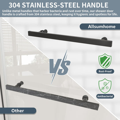 Prism Neo-Angle Frameless Shower Door 38 in. W x 72 in. H Corner Shower Enclosure,6mm Clear Glass,Pivot Shower Doors,Matte Black,Not Base