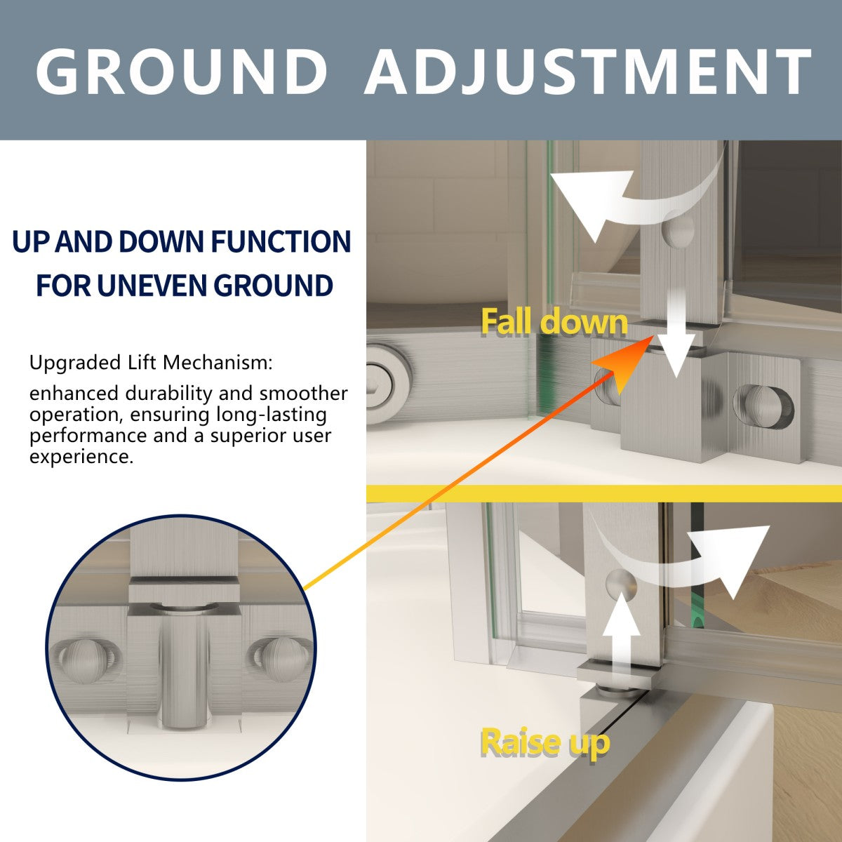 Prism Neo-Angle Frameless Shower Door 38 in. W x 72 in. H Corner Shower Enclosure with 6mm Clear Glass,Pivot Shower Doors,Brushed Nickel