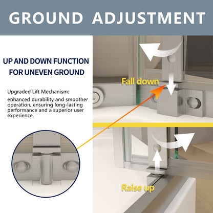 Prism Neo-Angle Frameless Shower Door 38 in. W x 72 in. H Corner Shower Enclosure with 6mm Clear Glass,Pivot Shower Doors,Brushed Nickel