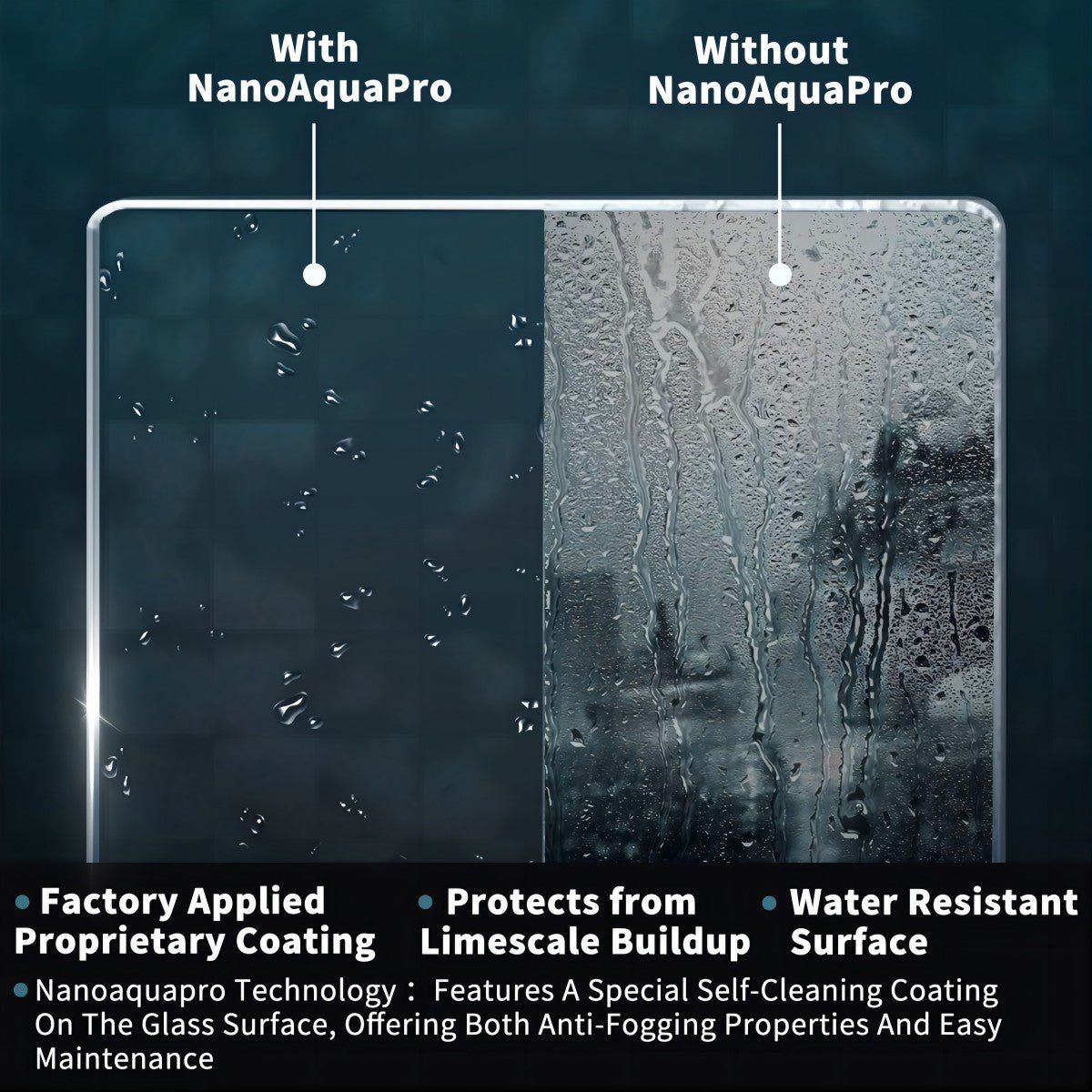 Glide 56 - 60 in. W x 74 in. H Frameless Tall Shower Door Sliding Walk - in Shower Design with 8mm thick Clear Glass,Black