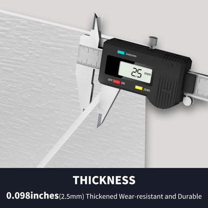 Huck - C Solid Surface 60" W x 76" H Tile Tub and Shower Wall Panel Surround, Quick Install,Cuttable,Textured Concrete,32in