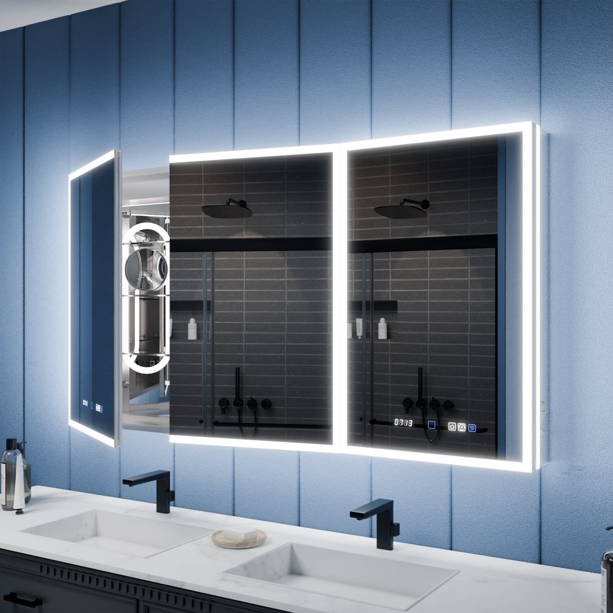 medicine cabinet with lights