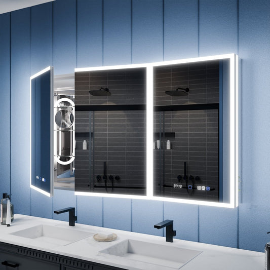 medicine cabinet with lights