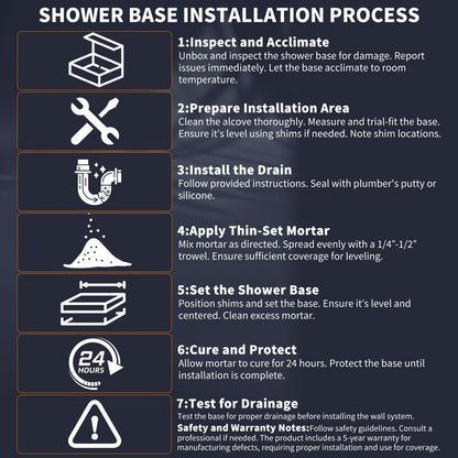 Pequod - L Shower Base, 60"x 34", White with Brushed Nickel Cover,Left