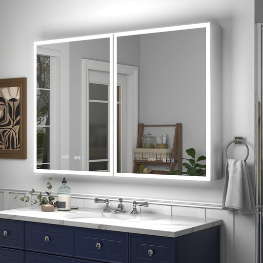 led medicine cabinet with mirror