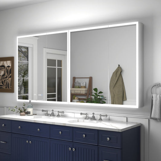 recessed medicine cabinet with mirror