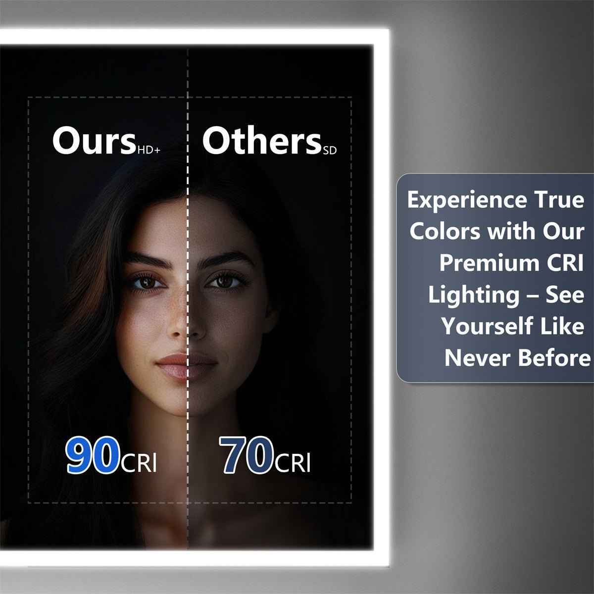 Rim 30" W x 32" H Lighted Medicine Cabinet Recessed or Surface LED Medicine Cabinet with Outlets & USBs