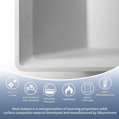 RockR 67" Freeing Soaking Bathtub,Rock Texture New technologies,Classic Rectangle Freestanding tub,Avocado green,cUPC Certified